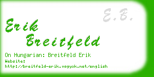 erik breitfeld business card